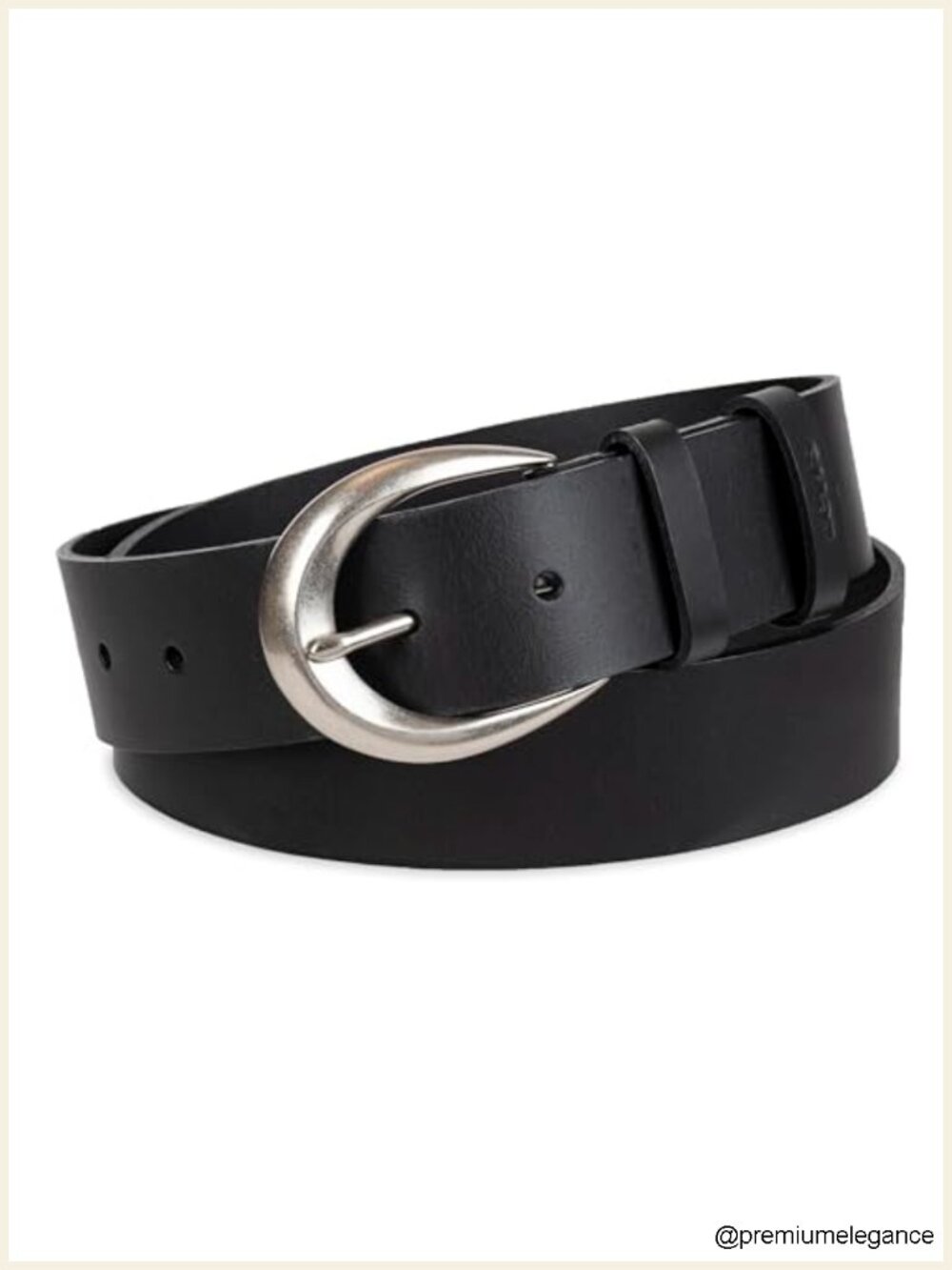 Genuine Leather Levi's Style Belt with Silver Buckle